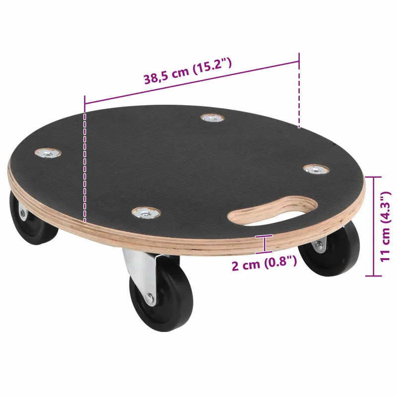 Transporto vežimėlis 6 pcs Pilka fanera