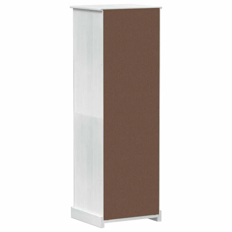 Spintos su stalčių Balta 55 x 50 x 170 cm Kietos pušies mediena