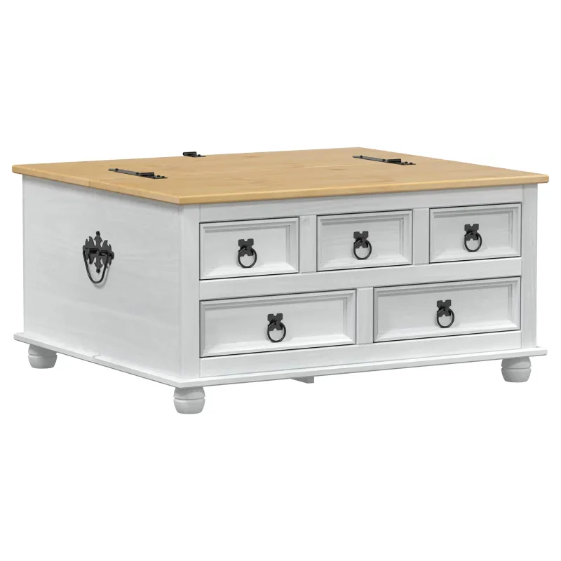 storage box Balta 90 x 78 x 45 cm Kietos pušies mediena