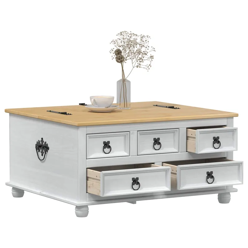 storage box Balta 90 x 78 x 45 cm Kietos pušies mediena