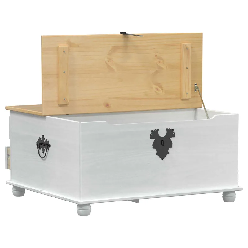 storage box Balta 90 x 78 x 45 cm Kietos pušies mediena