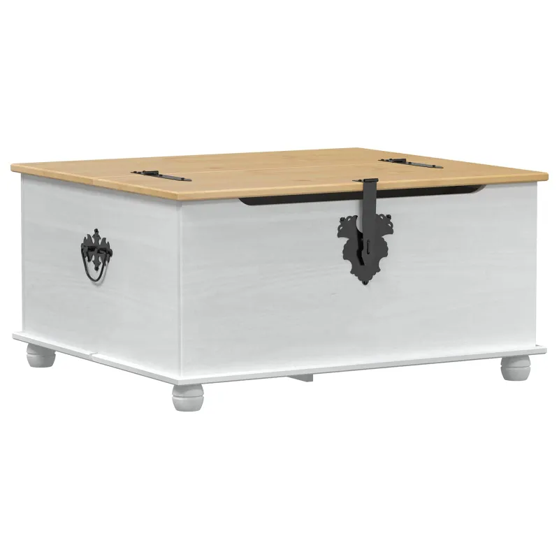 storage box Balta 90 x 78 x 45 cm Kietos pušies mediena