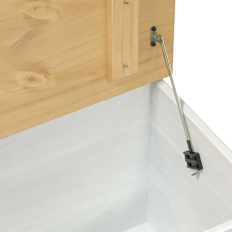 storage box Balta 90 x 78 x 45 cm Kietos pušies mediena