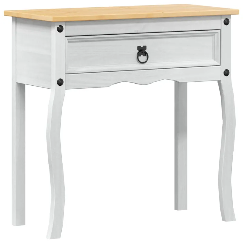 Konsolės stalas Balta 73 x 35 x 73 cm Kietos pušies mediena