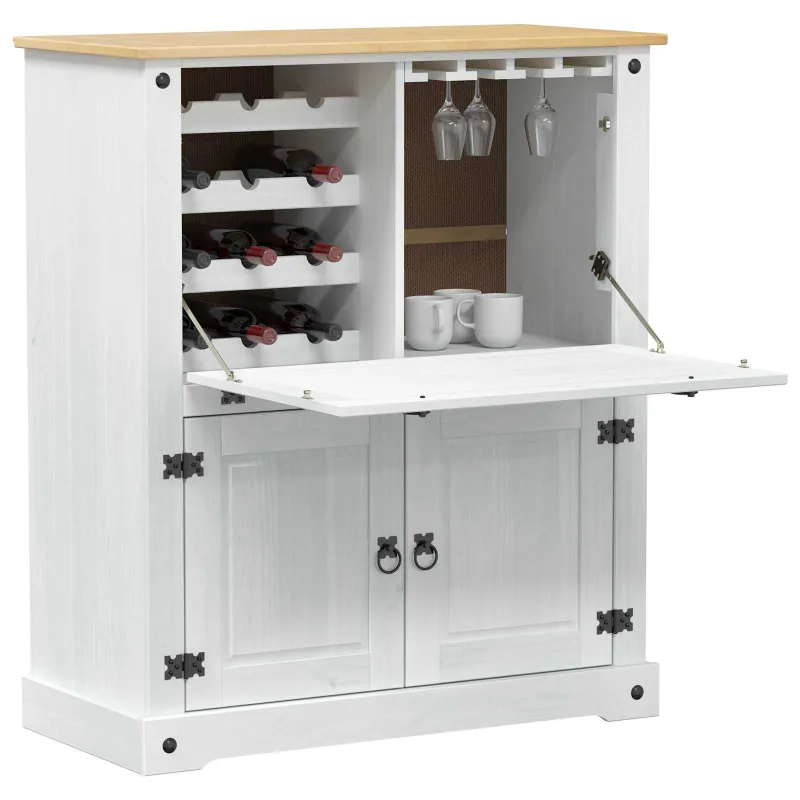 Vyno spinta Balta 97 x 45 x 114 cm Kietos pušies mediena