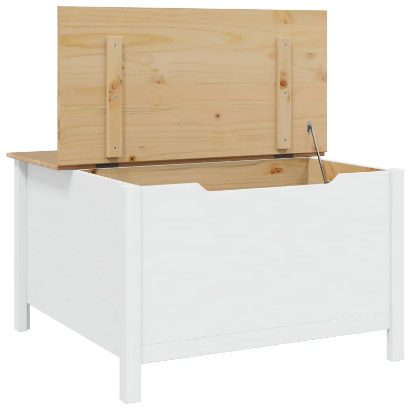 Kavos staliukas HILL Balta ir medaus ruda 79.5 x 79.5 x 49 cm
