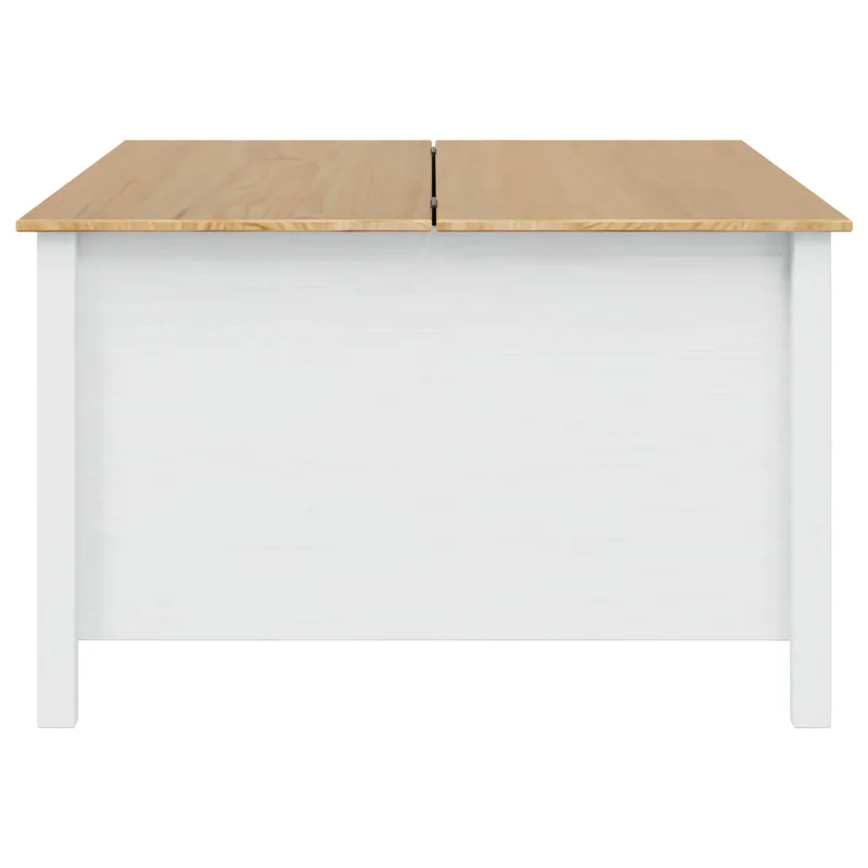 Kavos staliukas HILL Balta ir medaus ruda 79.5 x 79.5 x 49 cm