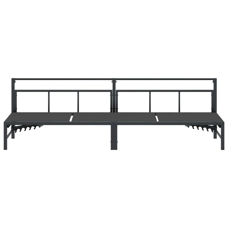 Saulės gultas Juodas 200 x 62 x 59,5 cm Tekstilenas