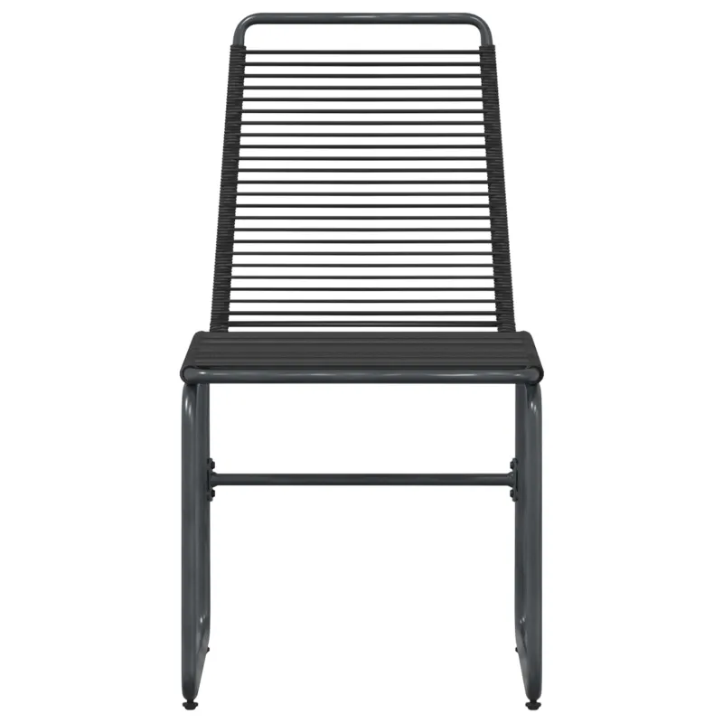 Sodo kėdės 2 pcs Juodas 48 x 55 x 89,5 cm Ratanas