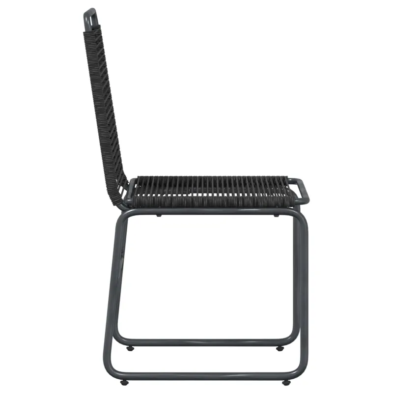 Sodo kėdės 2 pcs Juodas 48 x 55 x 89,5 cm Ratanas