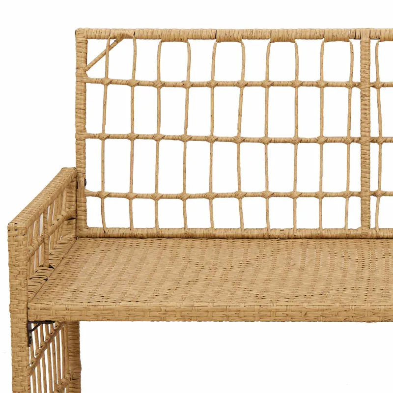 Lauko suolas Paprastas Natūralus ir grietinėlė 116 x 55 x 82 cm