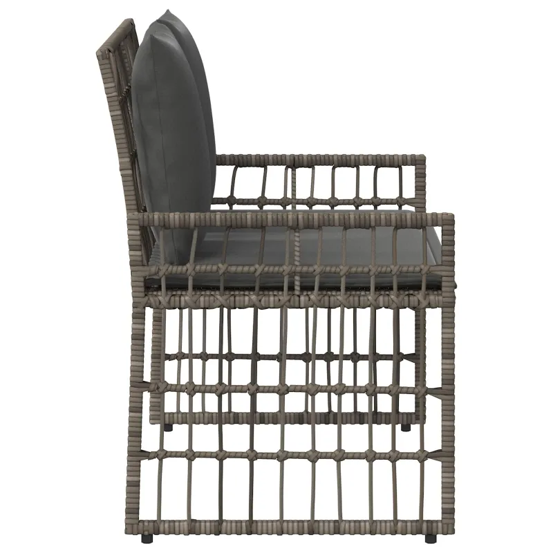 Lauko suolas Paprastas Pilka ir tamsiai pilka 116 x 55 x 82 cm
