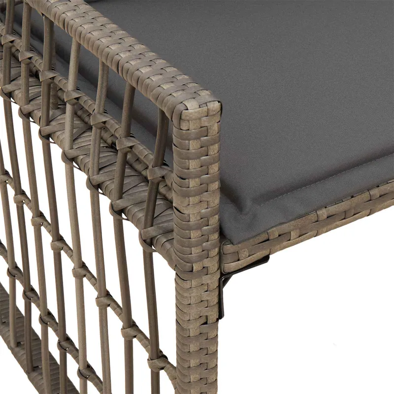 Lauko suolas Paprastas Pilka ir tamsiai pilka 116 x 55 x 82 cm