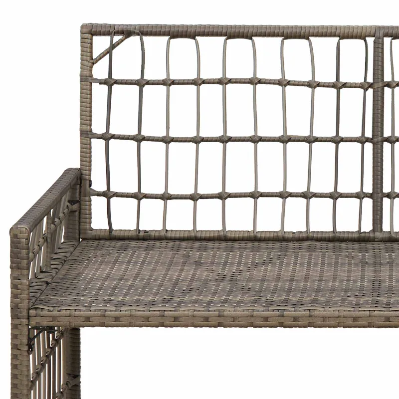 Lauko suolas Paprastas Pilka ir tamsiai pilka 116 x 55 x 82 cm