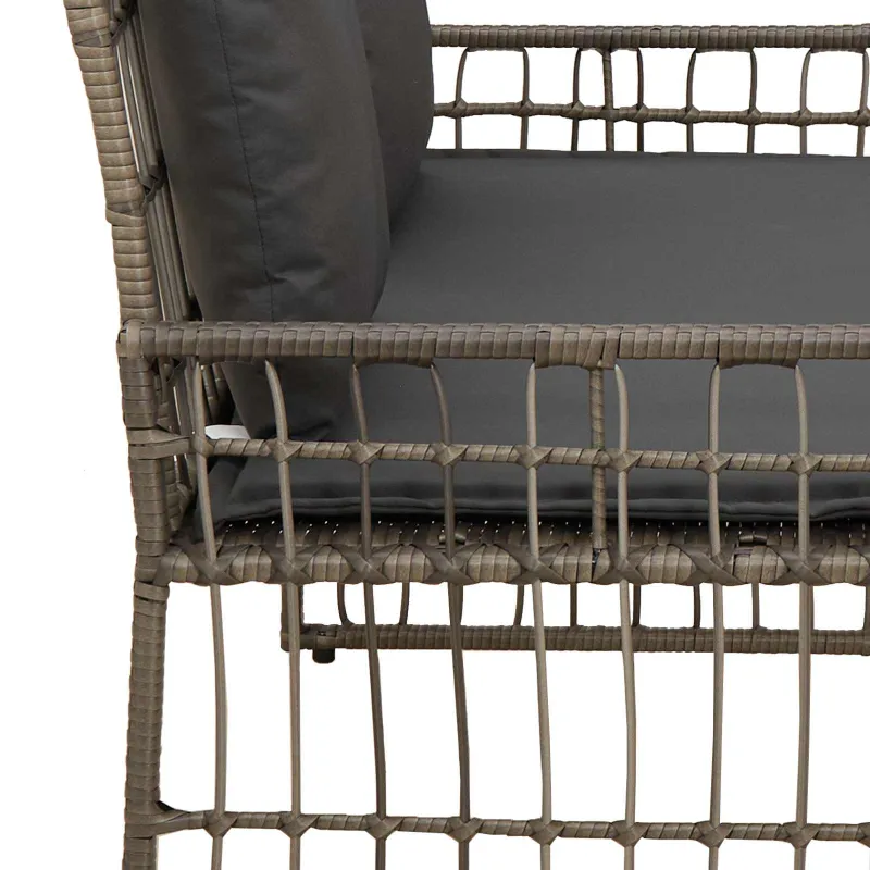 Lauko suolas Paprastas Pilka ir tamsiai pilka 116 x 55 x 82 cm