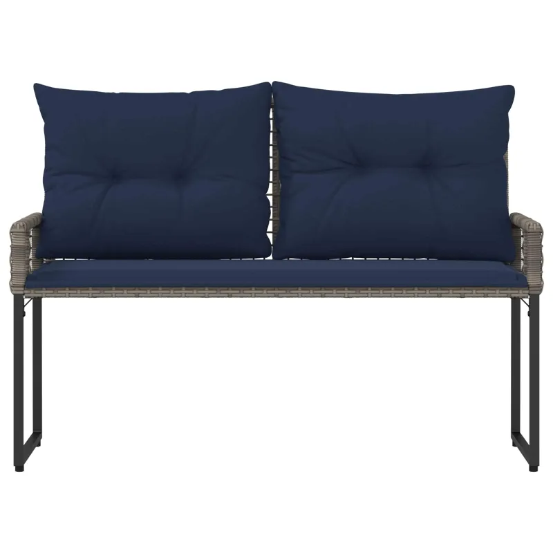 Lauko suolas Pilkas ir tamsiai mėlynas 118 x 55 x 82 cm