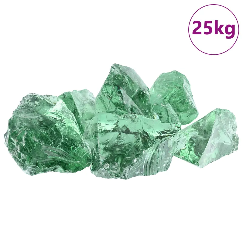 Sodo Akmenys Šviesiai žalia 12 cm Stiklas