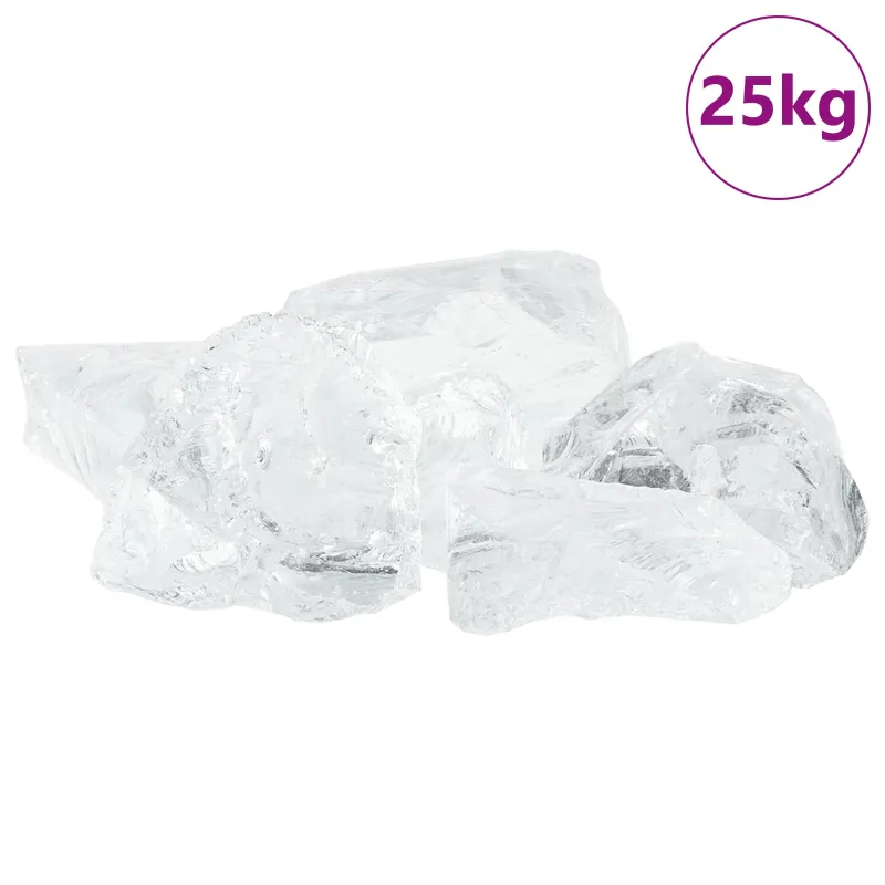 Sodo Akmenys Balta 12 cm Stiklas