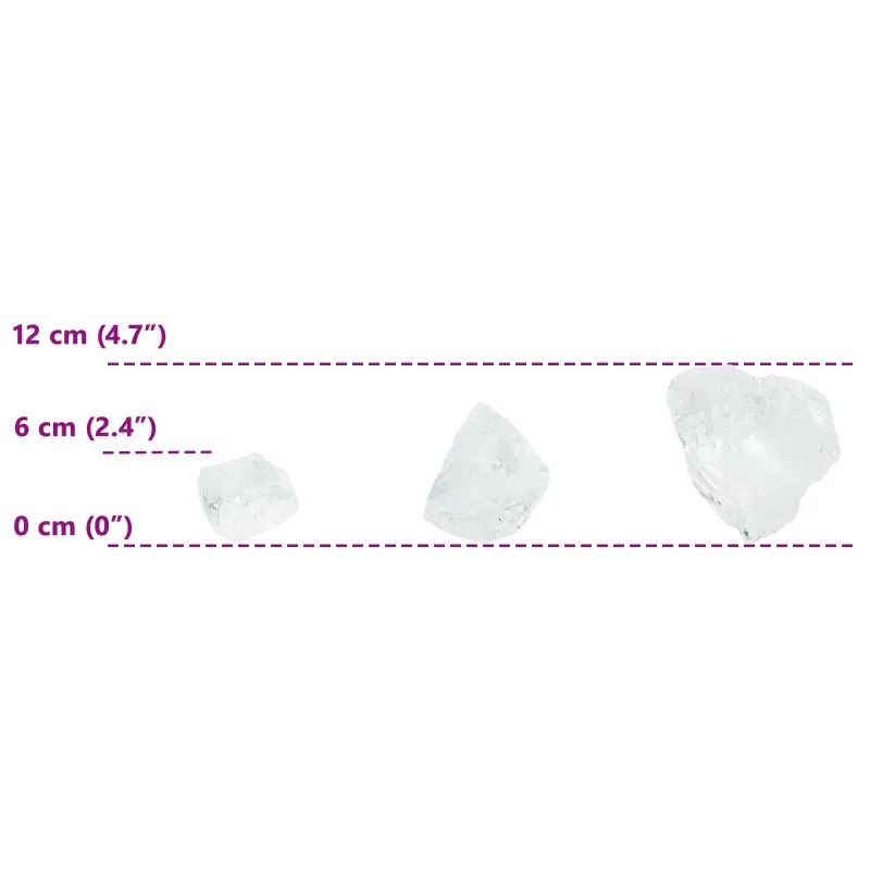 Sodo Akmenys Balta 12 cm Stiklas