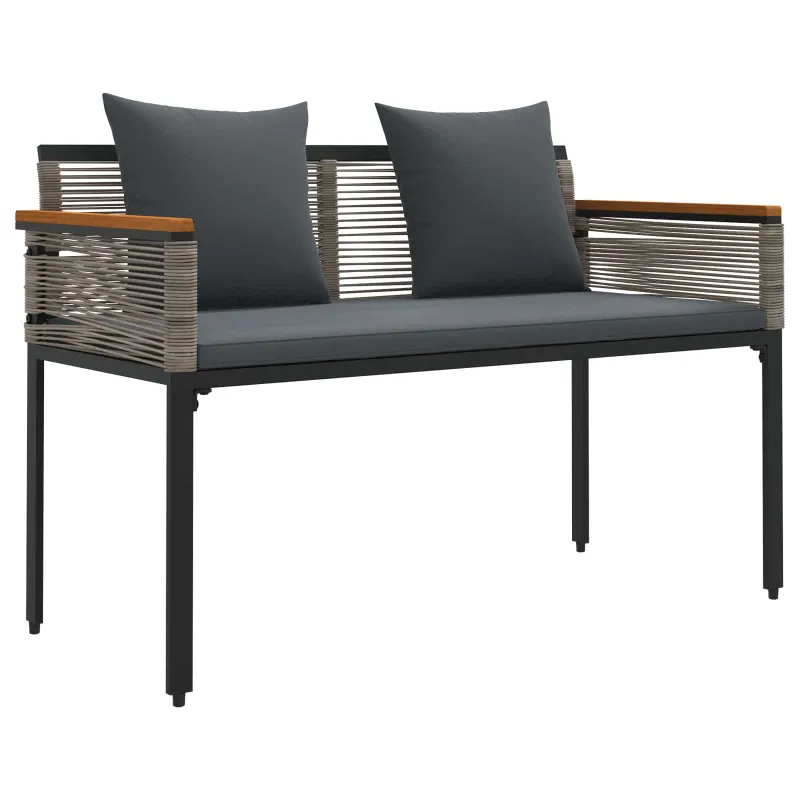Lauko suolas Pilka ir tamsiai pilka 117 x 54 x 74.5 cm