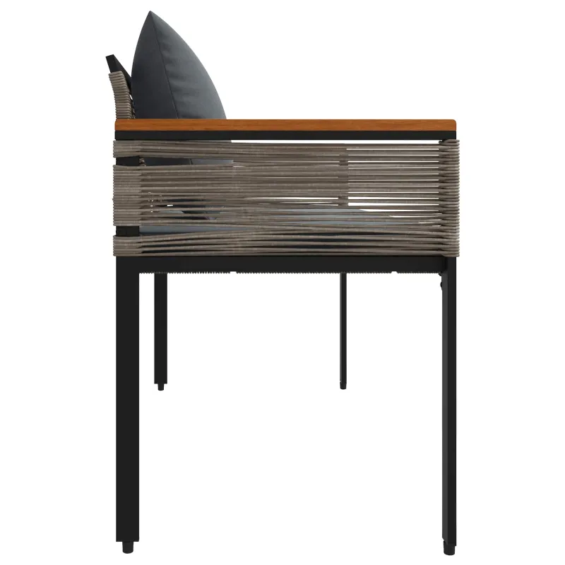 Lauko suolas Pilka ir tamsiai pilka 117 x 54 x 74.5 cm