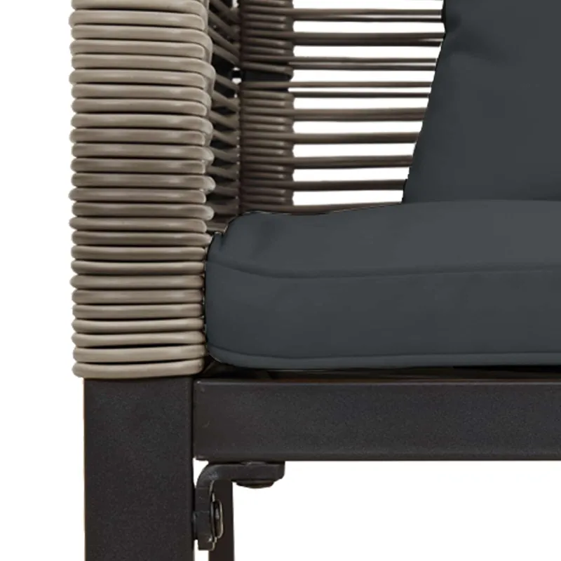 Lauko suolas Pilka ir tamsiai pilka 117 x 54 x 74.5 cm
