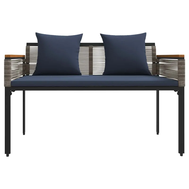 Lauko suolas Pilka ir tamsiai mėlyna 117 x 54 x 74.5 cm
