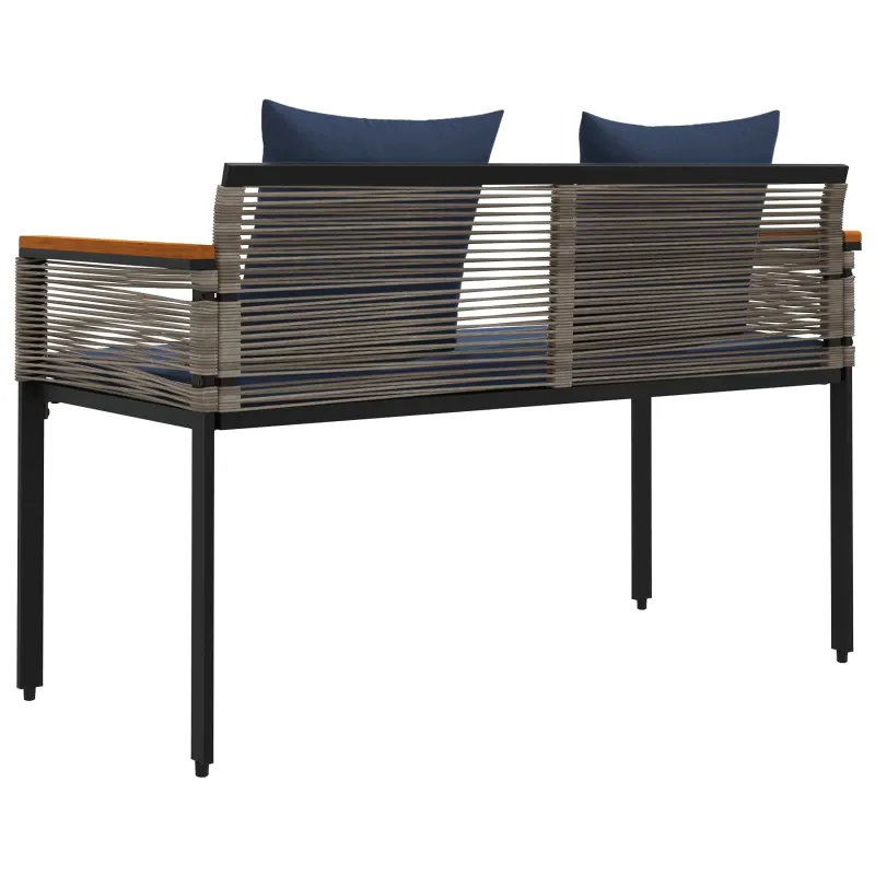 Lauko suolas Pilka ir tamsiai mėlyna 117 x 54 x 74.5 cm
