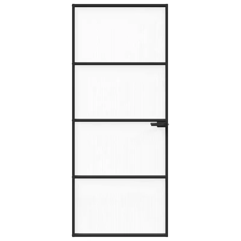 Namų durys 83 x 201,5 x 3,5 cm Aliuminis ir Temperuotas Stiklas