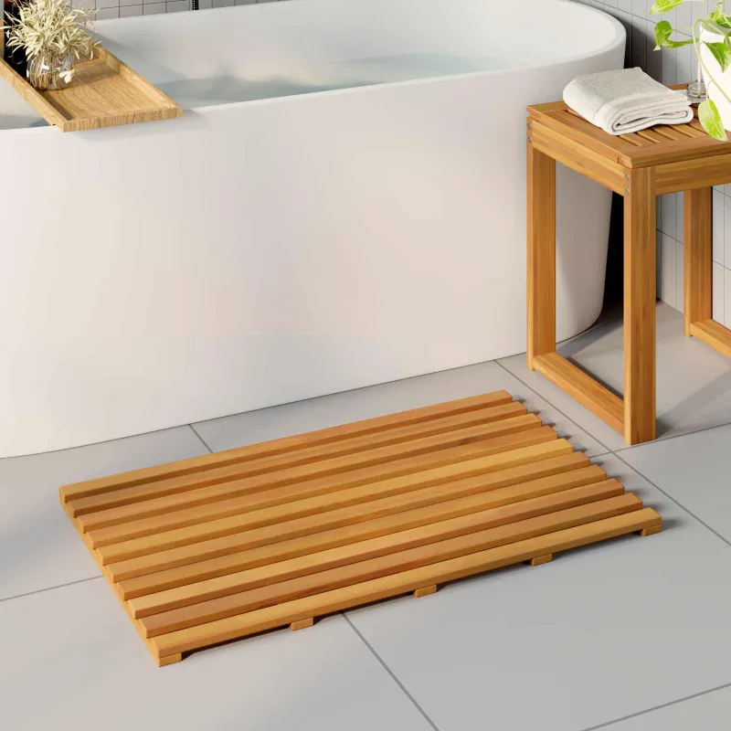 Badematte Paprastas Ruda 80 x 48 x 2,5 cm Medis