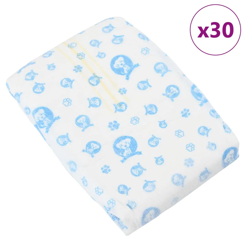 Vienkartinės vyrų šunų sauskelnės 30 pcs Baltas L