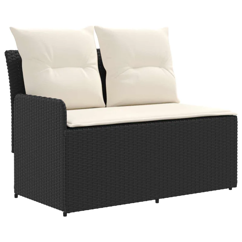 Sofa su porankiais su kampine sofa 2 Vienetas Juoda ir kreminė