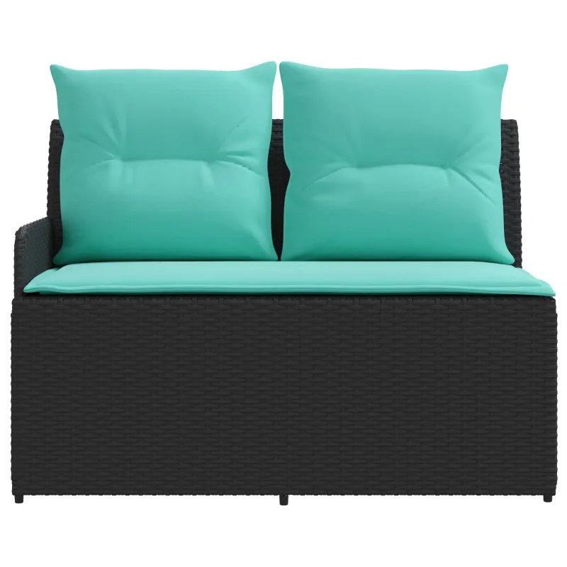 Sofa su porankiais su kampine sofa 2 Vienetas Juoda ir turkio