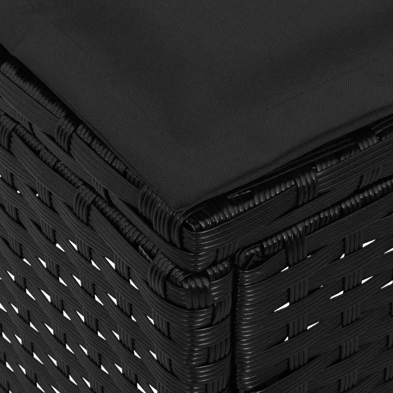 Sodo pakojis 2 Vienetas Juoda 38 x 38 x 45 cm PE ratanas
