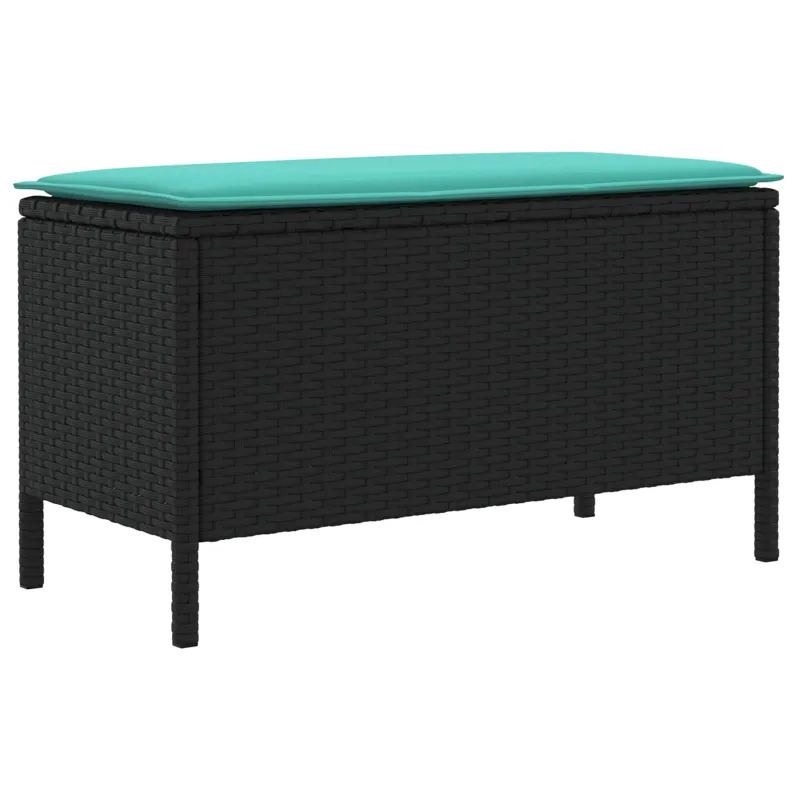 Sodo pakojis Juoda ir turkio 80 x 38 x 42 cm PE ratanas