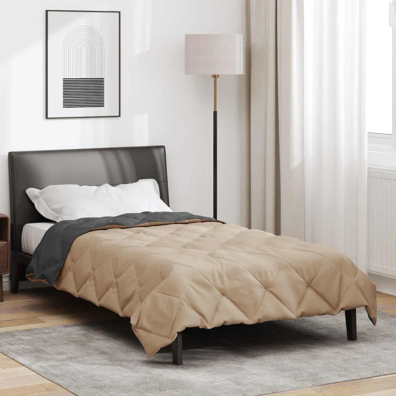 Vasaros antklodė Antracito ir taupe 200 x 135 cm Mikropluoštas
