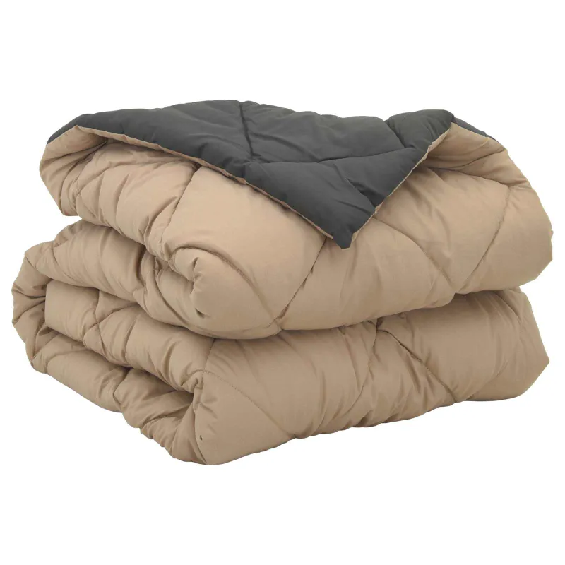 Pilna metų antklodė Antracito ir taupe 155 x 220 cm