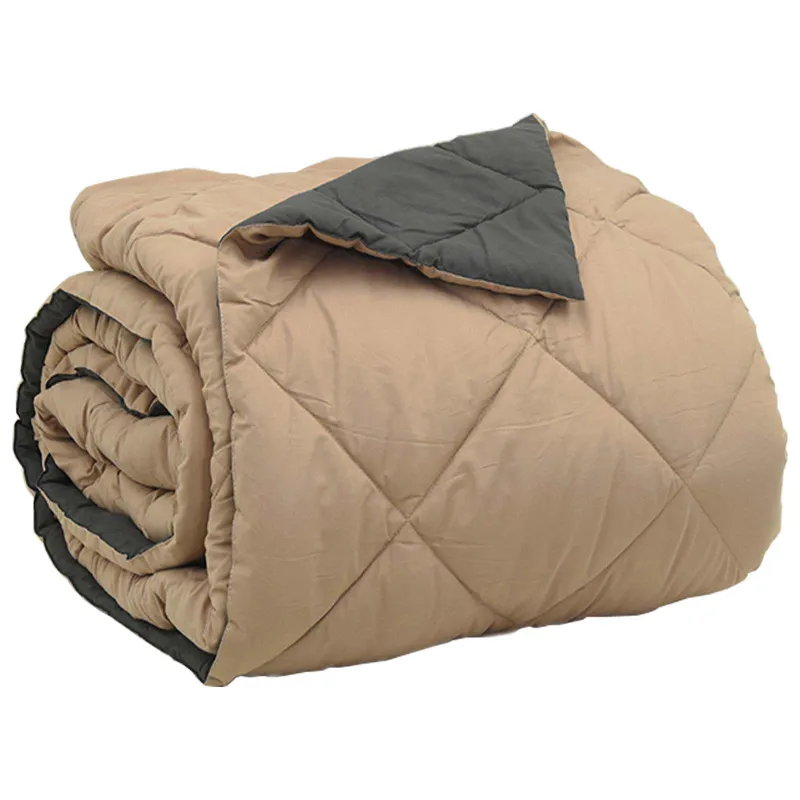 Pilna metų antklodė Antracito ir taupe 200 x 220 cm