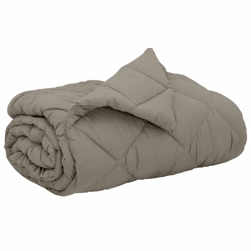 Pilna metų antklodė Šviesiai pilka 220 x 260 cm Mikropluoštas