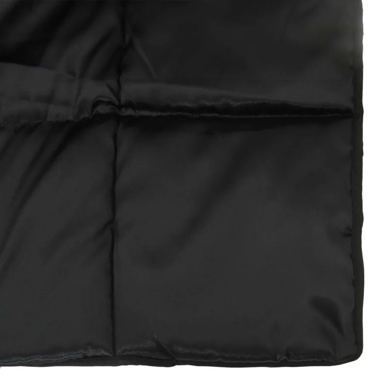 Vasaros antklodė Juoda 200 x 200 cm Satin ir mikropluoštas