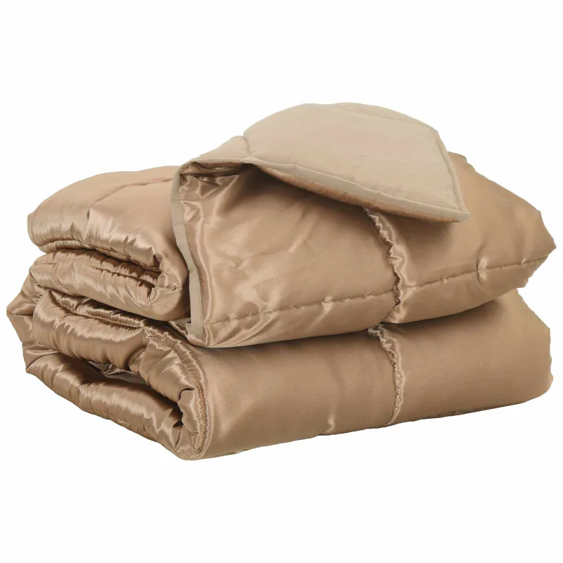 Pilna metų antklodė Auksinė 135 x 200 cm Satin ir mikropluoštas