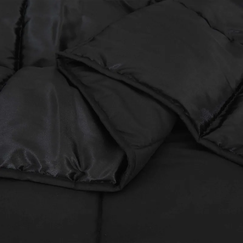 Pilna metų antklodė Juoda 140 x 200 cm Satin ir mikropluoštas