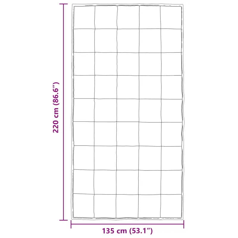 Pilna metų antklodė Juoda 135 x 220 cm Satin ir mikropluoštas
