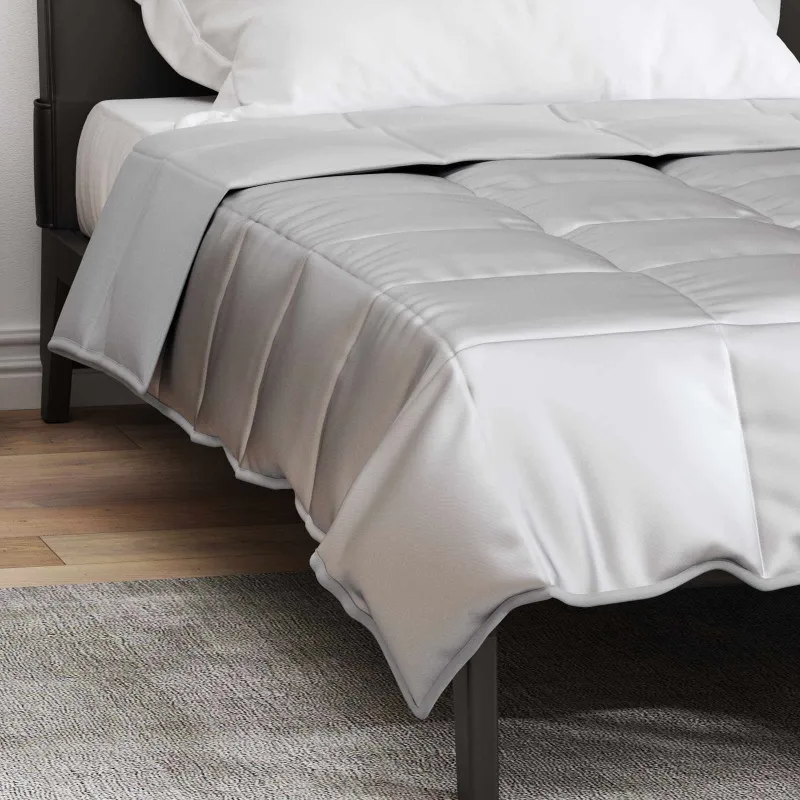 Pilna metų antklodė Sidabro 155 x 220 cm Satin ir mikropluoštas