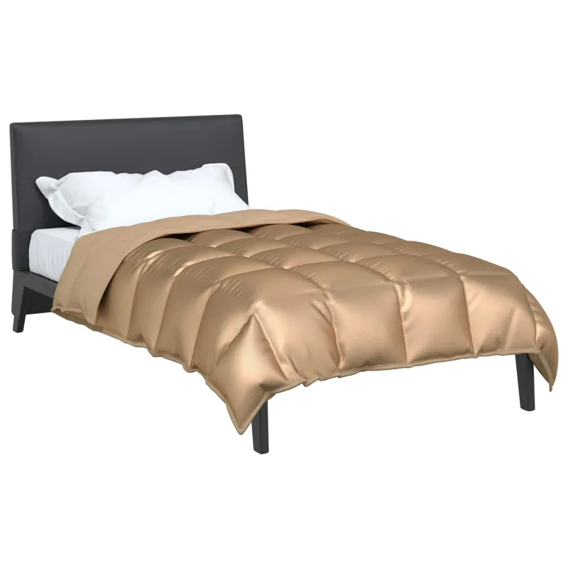 Žiemos antklodė Auksinė 140 x 220 cm Satin ir mikropluoštas