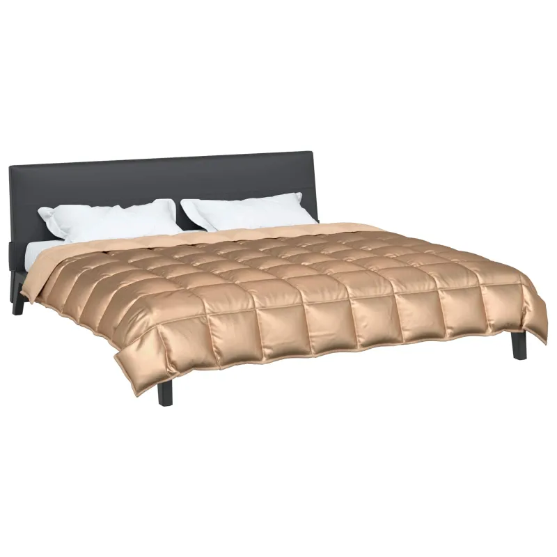 Žiemos antklodė Auksinė 200 x 220 cm Satin ir mikropluoštas