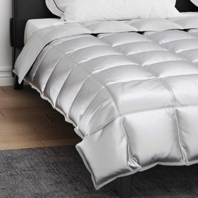 Žiemos antklodė Sidabro 200 x 220 cm Satin ir mikropluoštas