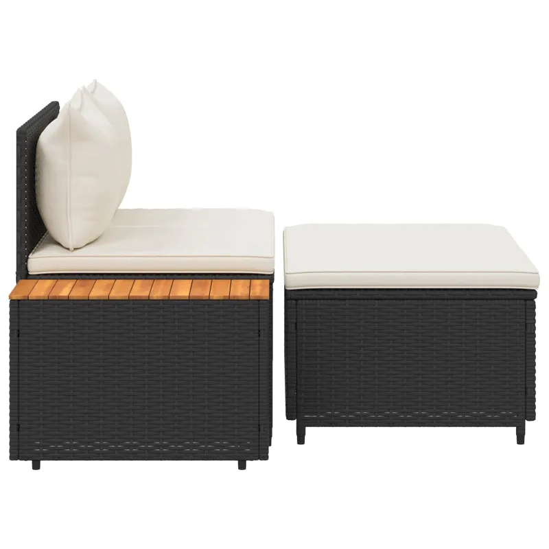 Lauko sofos komplektas 4 -Seater 4 pcs 55 x 30 x 39 cm