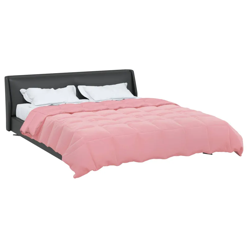 Pilna metų antklodė Tikštas Rožinė 200 x 200 cm Mikropluoštas