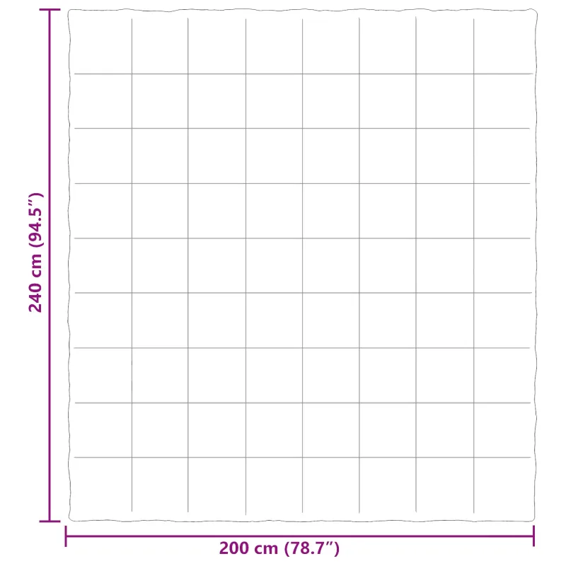 Pilna metų antklodė Tikštas Žalia 200 x 240 cm Mikropluoštas